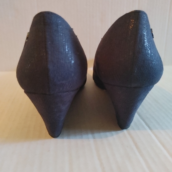 Calvin Klein Navy Blue Wedge Heels/Pumps Women's Size 8.5 M - Picture 8 of 11